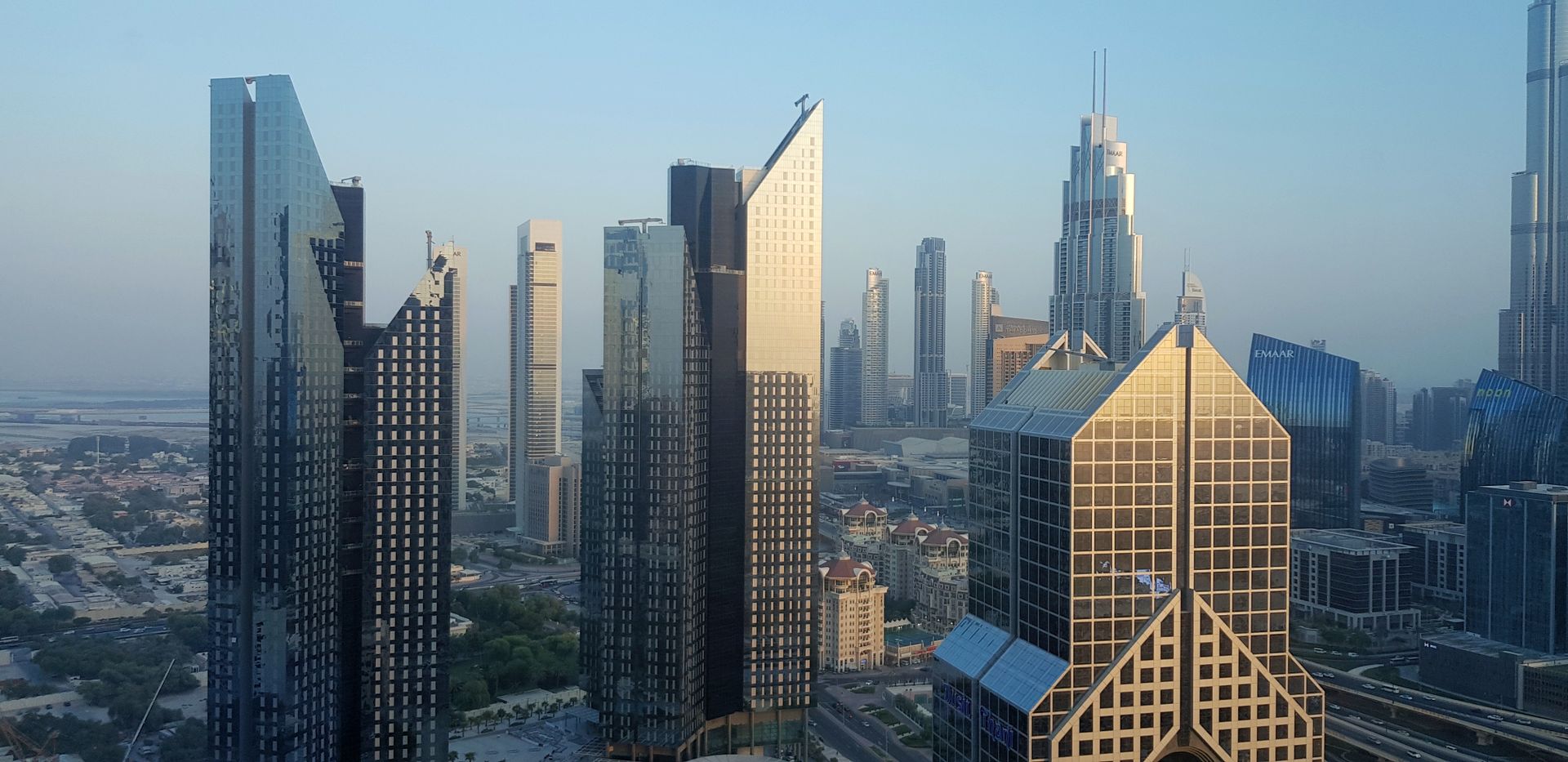 Dubai skyline at dusk